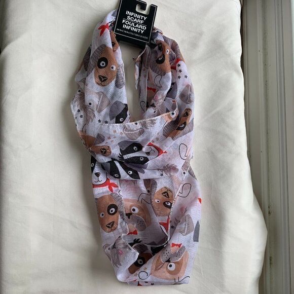 NWT Just So Adorable Doggie Infinity Scarf - Picture 1 of 4